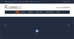 Desktop Screenshot of clementlaw.com