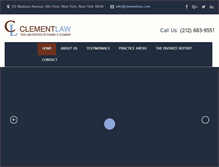 Tablet Screenshot of clementlaw.com